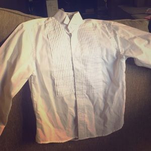 Boy’s white button down shirt
